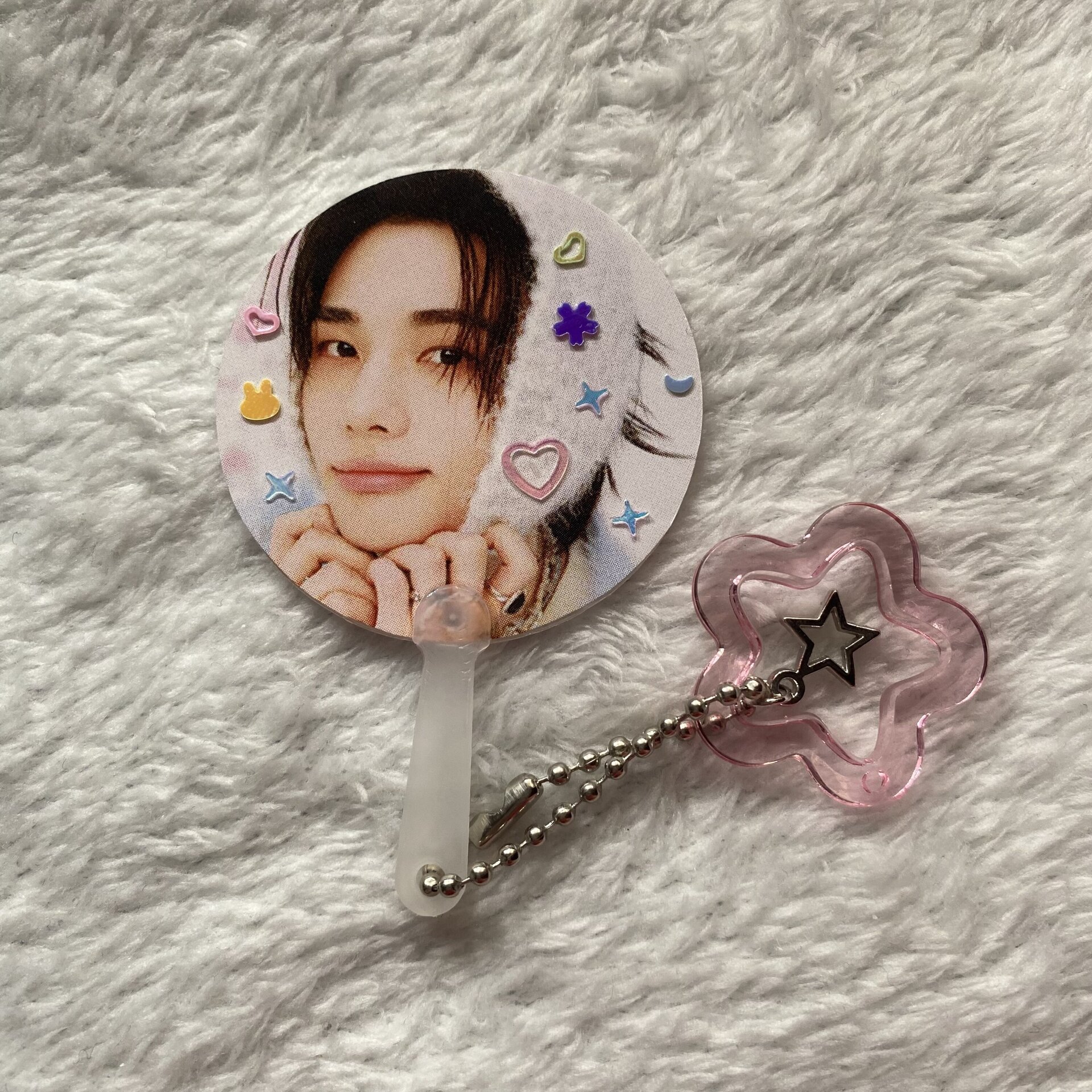 mini pickets stray kids keyring, llavero con estrella - 9