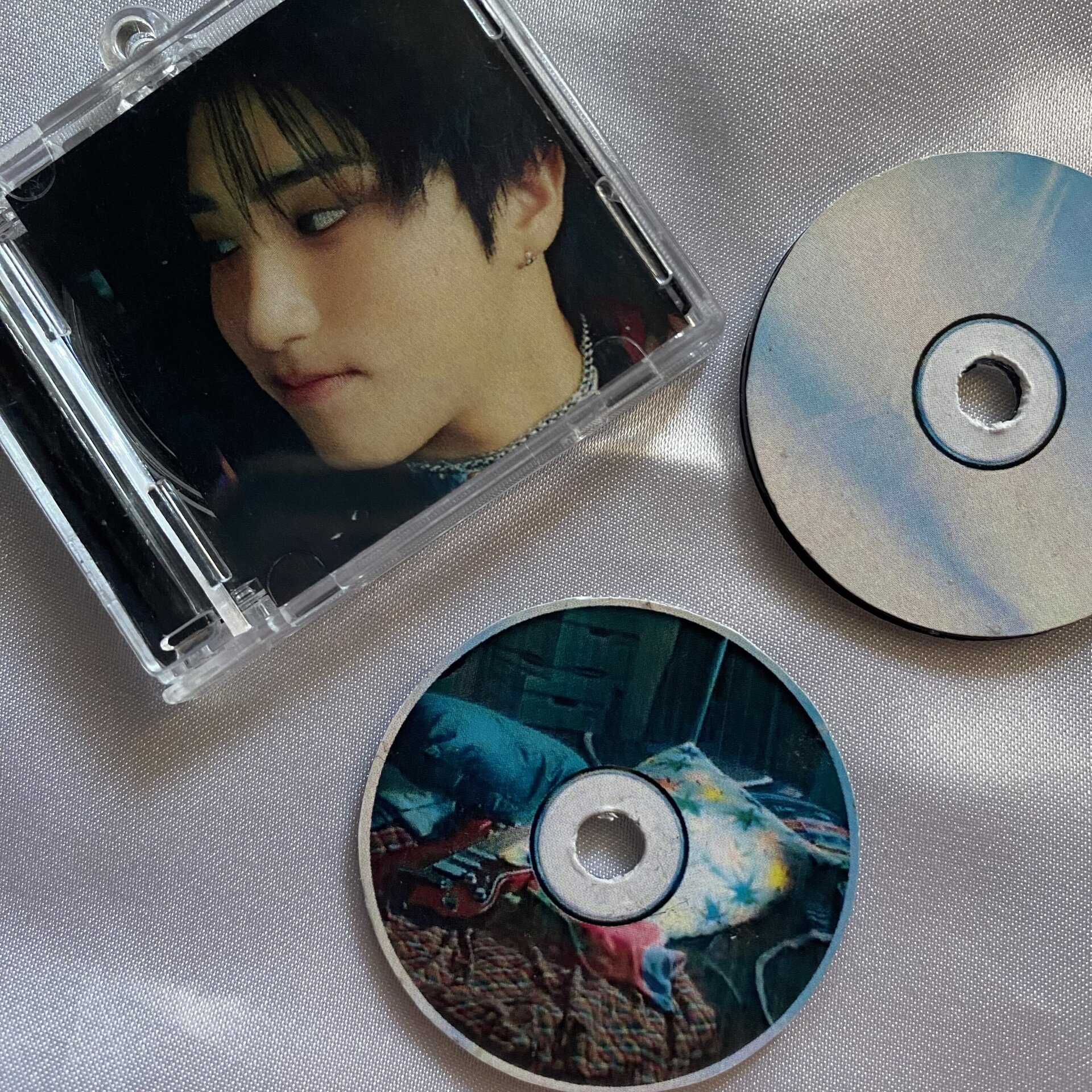 Llavero CD inspirado en HOP de Stray Kids / album keyring (NFC sticker) - 2