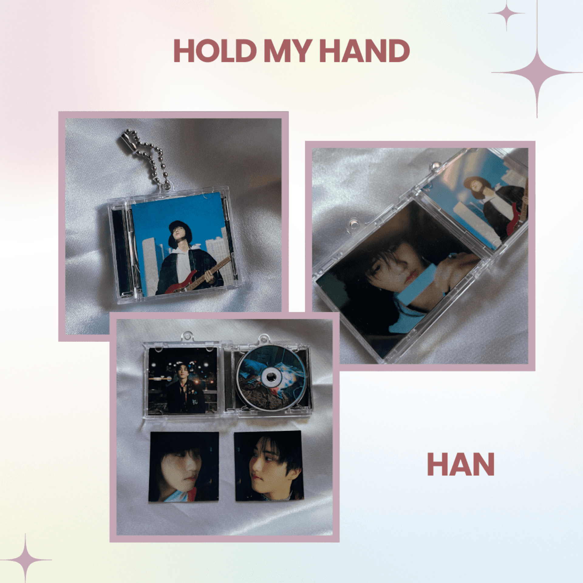 Llavero CD inspirado en HOP de Stray Kids / album keyring (NFC sticker) - 5
