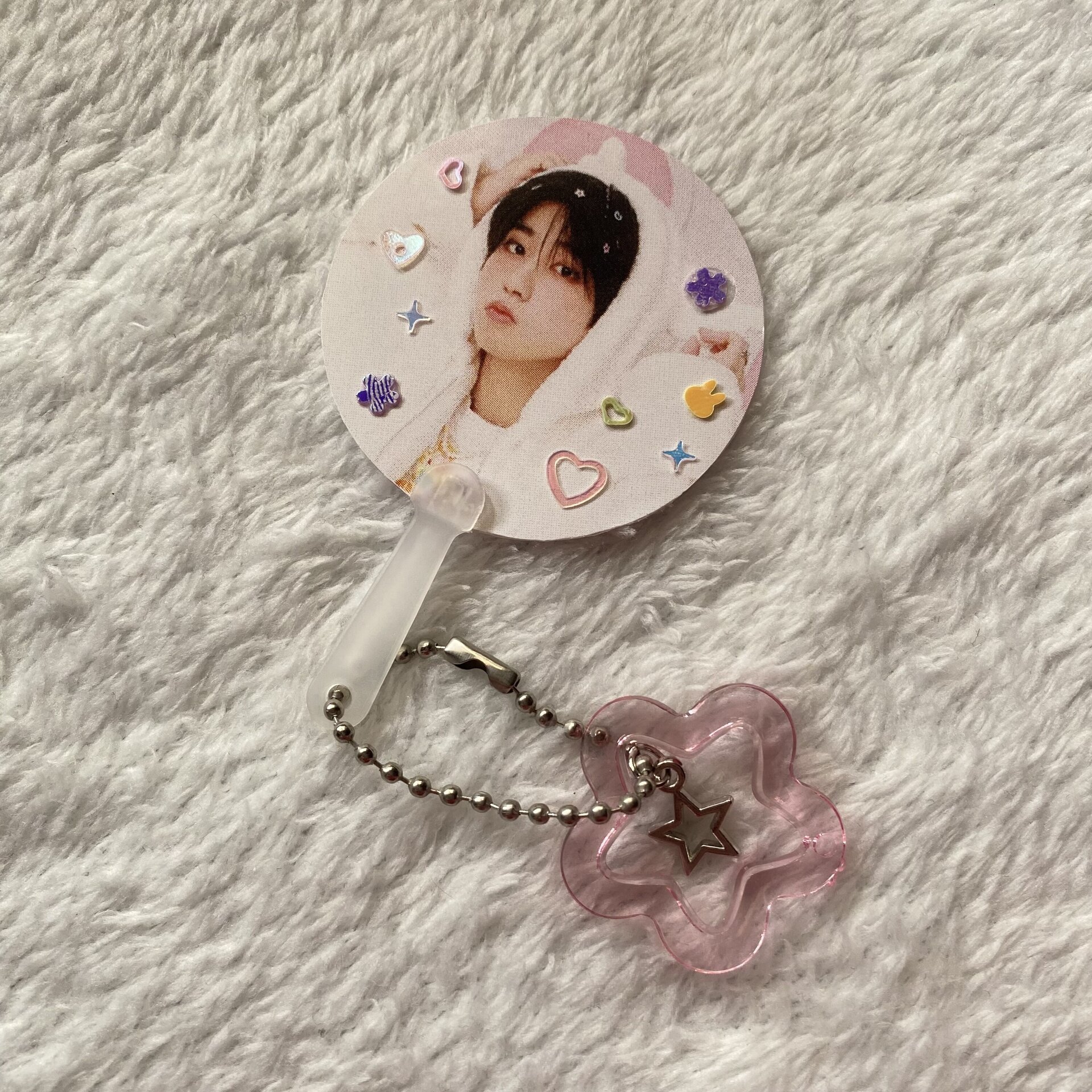 mini pickets stray kids keyring, llavero con estrella - 11