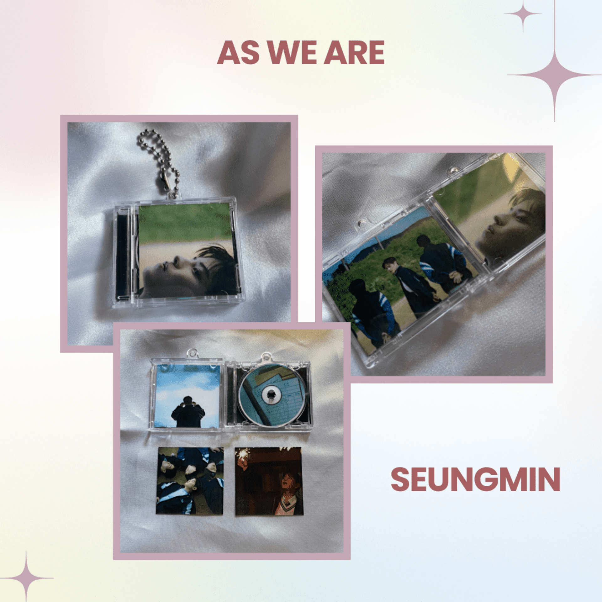 Llavero CD inspirado en HOP de Stray Kids / album keyring (NFC sticker) - 11