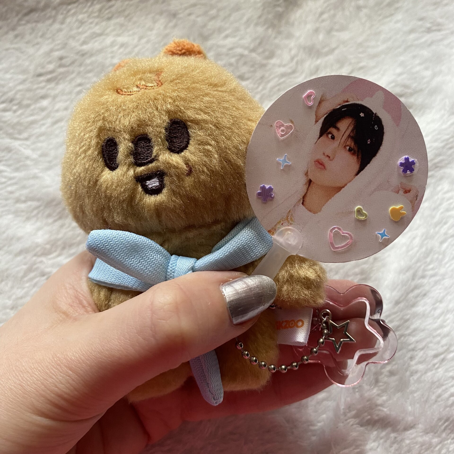 mini pickets stray kids keyring, llavero con estrella - 2