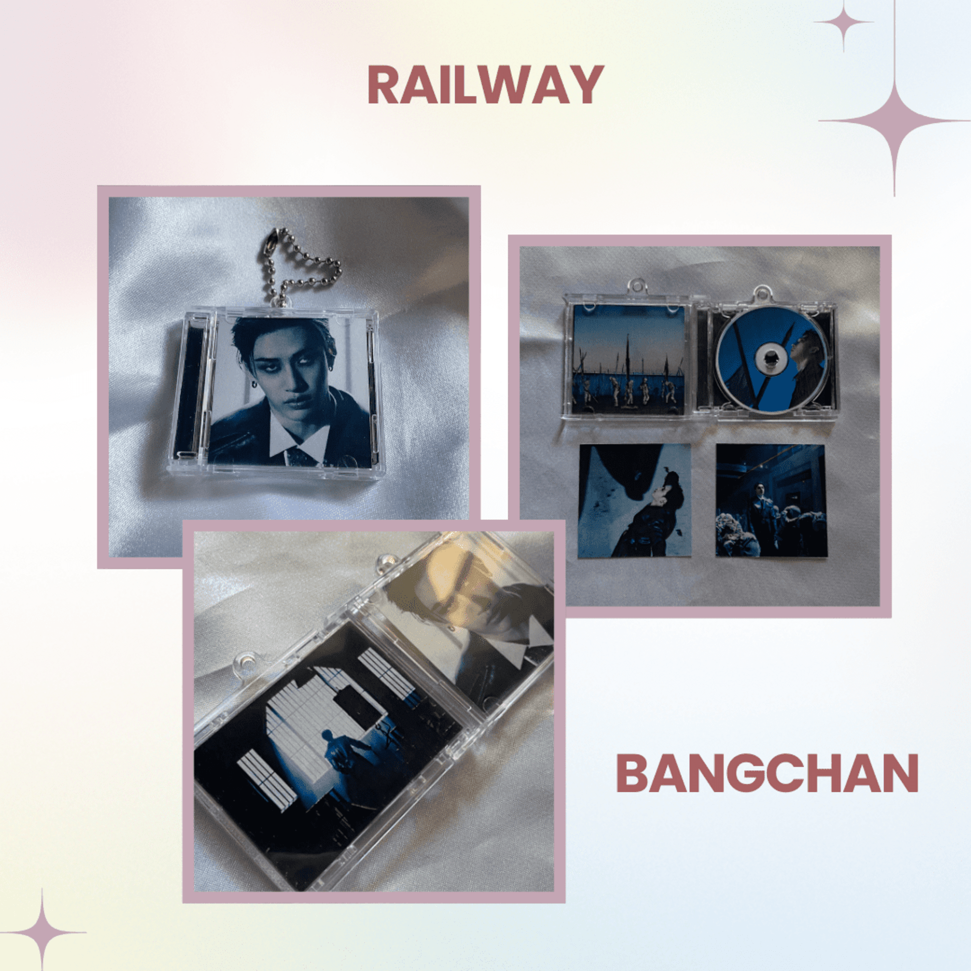 Llavero CD inspirado en HOP de Stray Kids / album keyring (NFC sticker) - 6