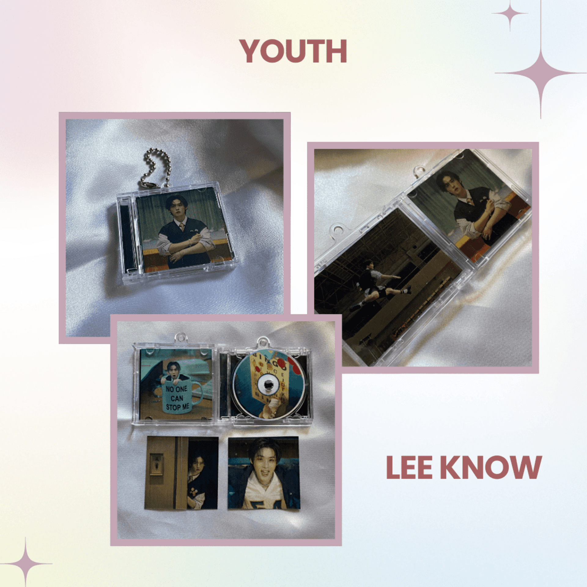 Llavero CD inspirado en HOP de Stray Kids / album keyring (NFC sticker) - 8