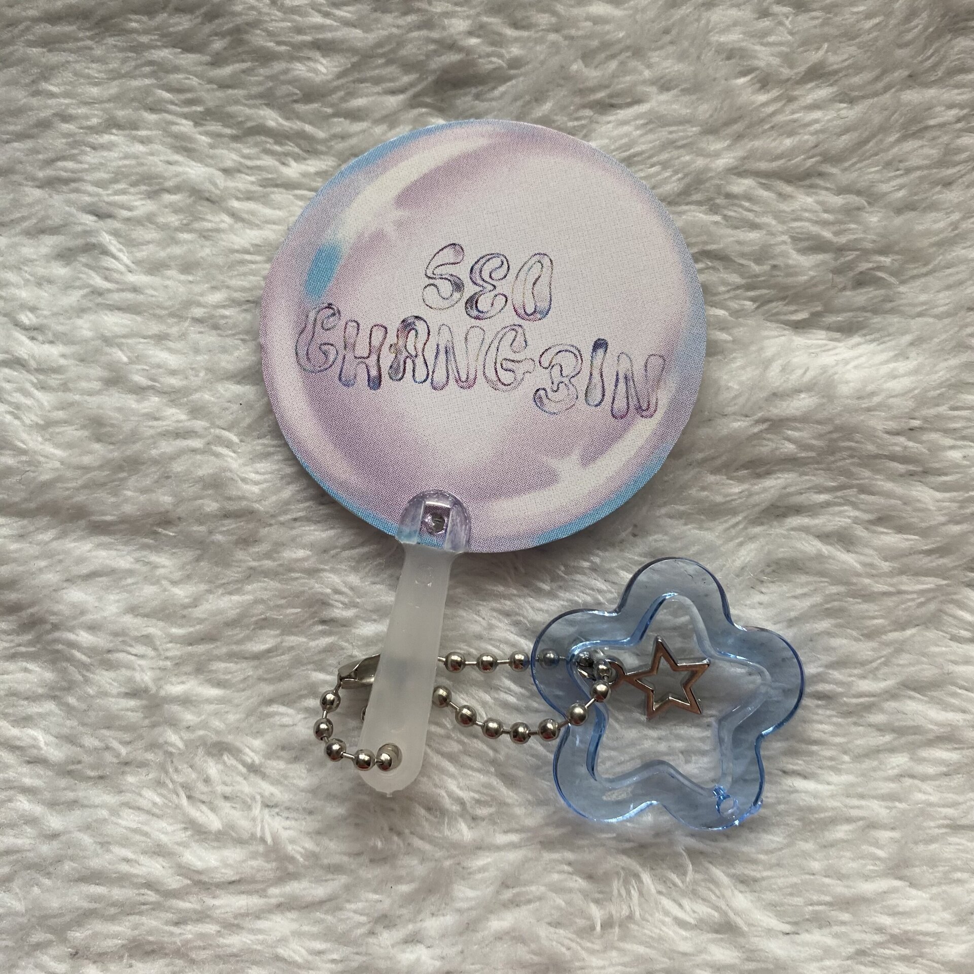 mini pickets stray kids keyring, llavero con estrella - 8