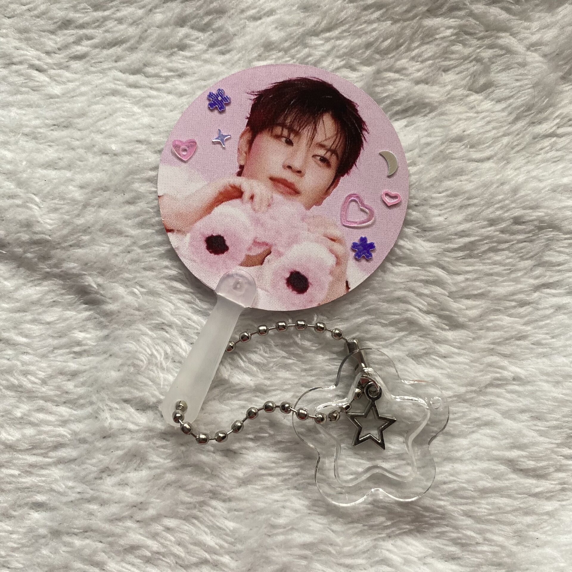 mini pickets stray kids keyring, llavero con estrella - 15