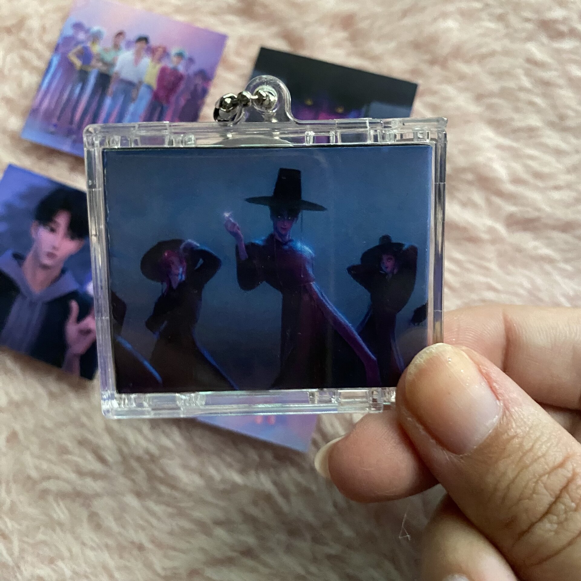 Llavero CD inspirado en Kpop Demon Hunters SAJABOYS/ album keyring (NFC sticker) - 4