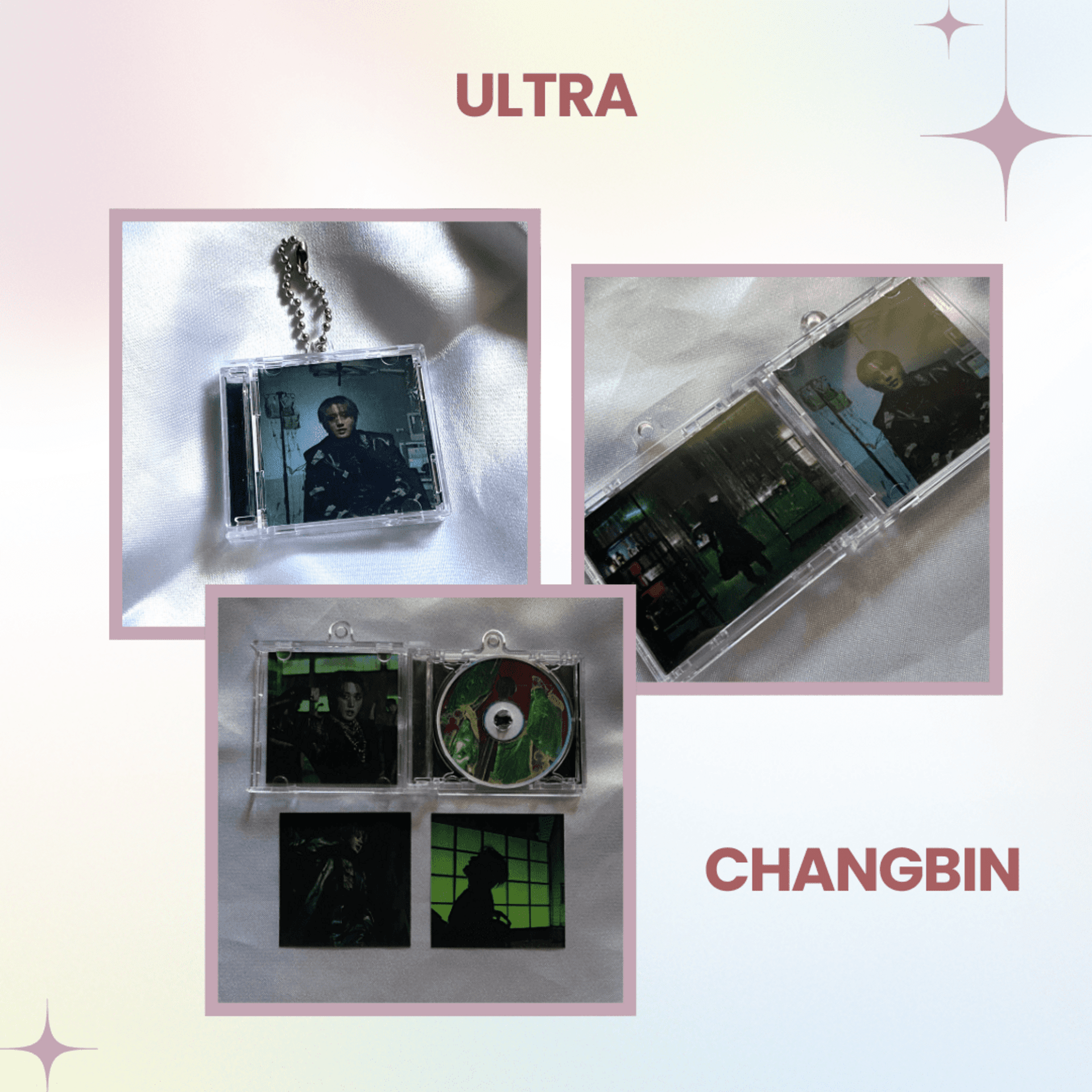 Llavero CD inspirado en HOP de Stray Kids / album keyring (NFC sticker) - 12