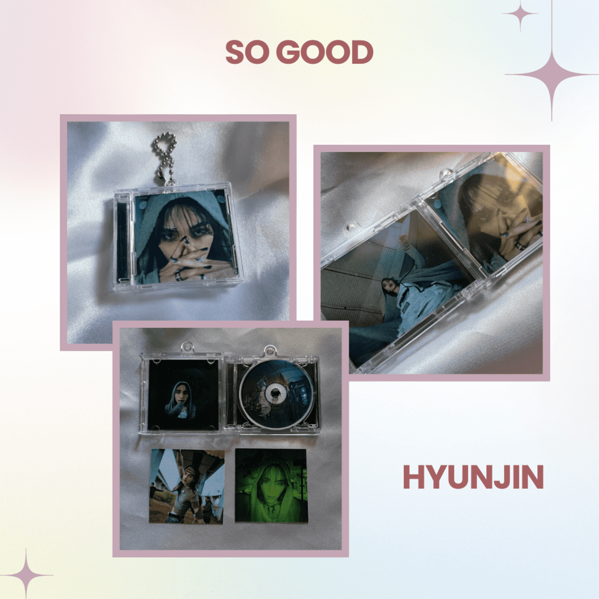 Llavero CD inspirado en HOP de Stray Kids / album keyring (NFC sticker) - 10