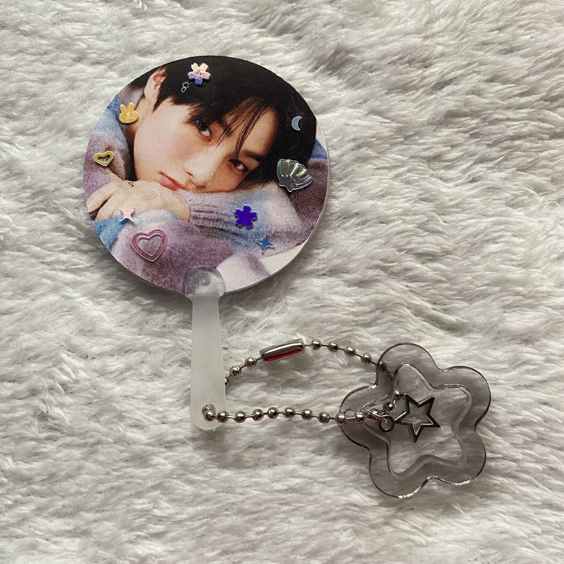 mini pickets stray kids keyring, llavero con estrella - 17